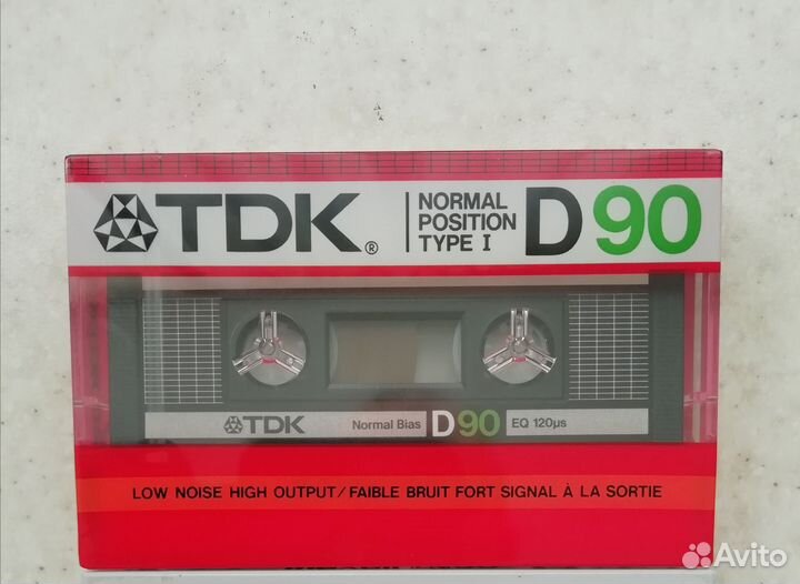 Новые аудиокассеты TDK D90(85г.в.)