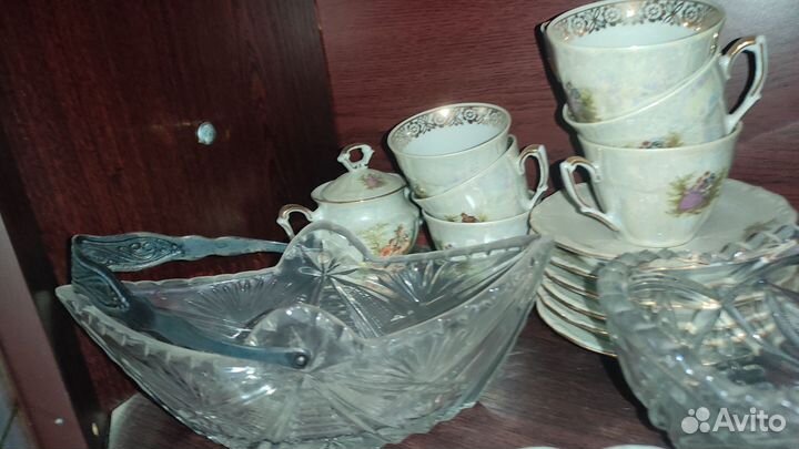 Хрустальная ваза для фруктов