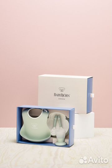 Набор для кормления BabyBjorn 070061 powder green