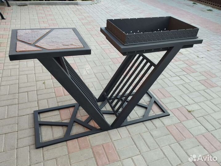 Мангал в стиле loft