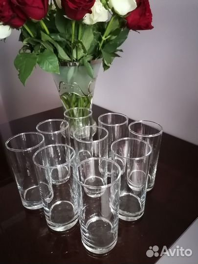 Ваза для фруктов на ножке стекло 60х годов