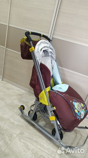 Санки-коляска ника детям 7