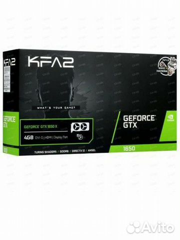 Видеокарта KFA2 GeForce GTX 1650 X Black купить в Архангельске ...