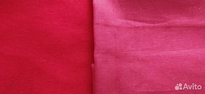 Ткань ситец красный, бордовый