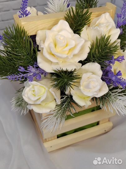 Мыльный букет Нежность среди зимы