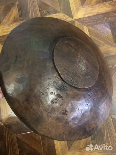 Блюдо старинное греческое деревянное
