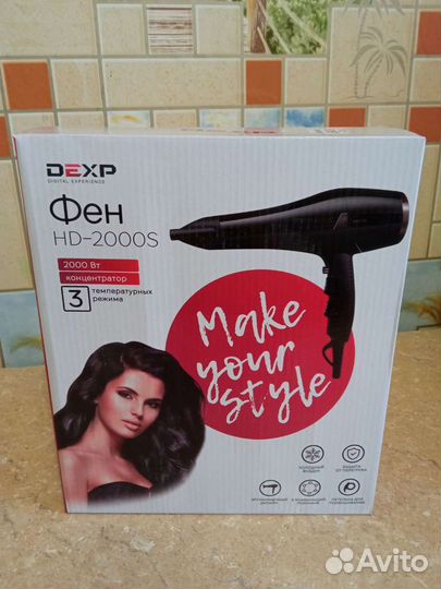 Фен для волос новый