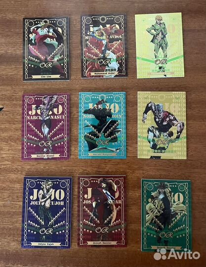 Коллекционные карточки джо джо