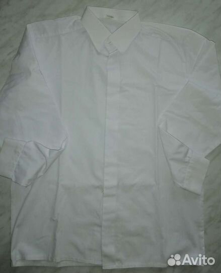Рубашка белая,размер 32 на рост 140