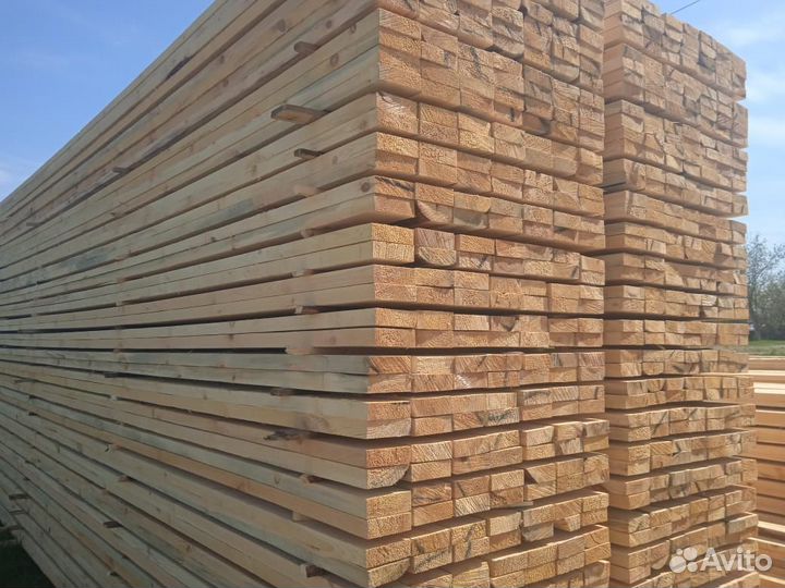 Доска обрезная 50х150 мм, сосна, 1 сорт