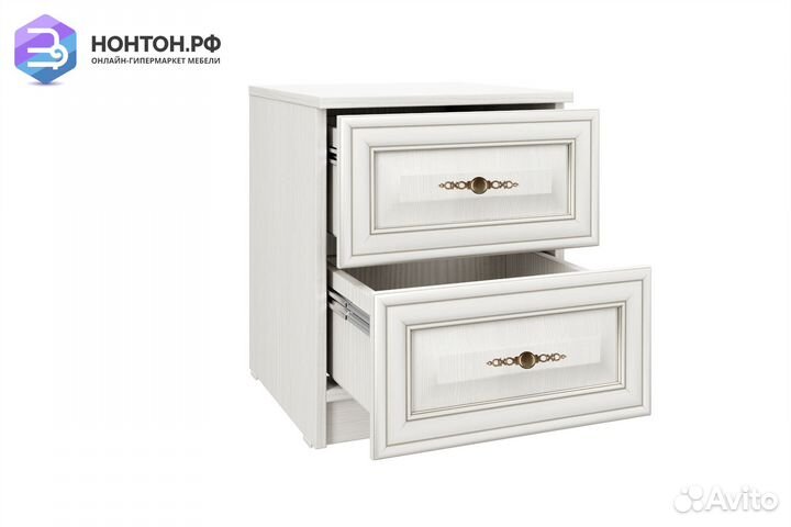 Тумба прикроватная Габриэлла вудлайн кремовый / са