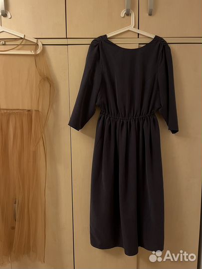 Платье unique fabric черешня с открытой спиной