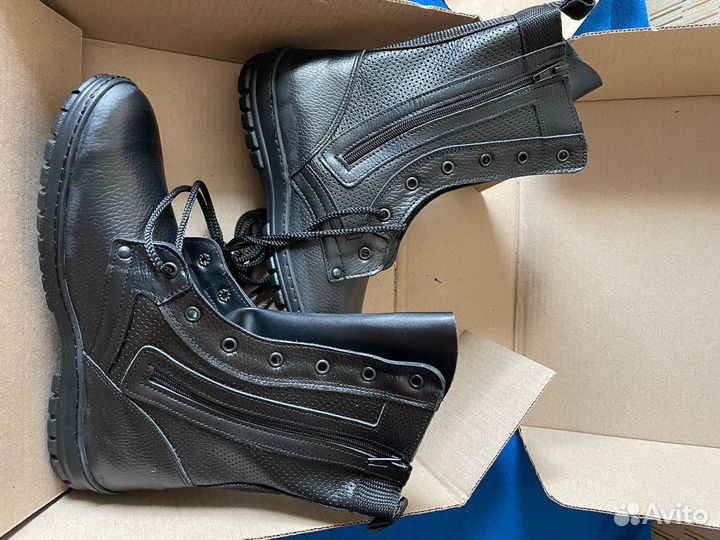 Берцы летние кожаные