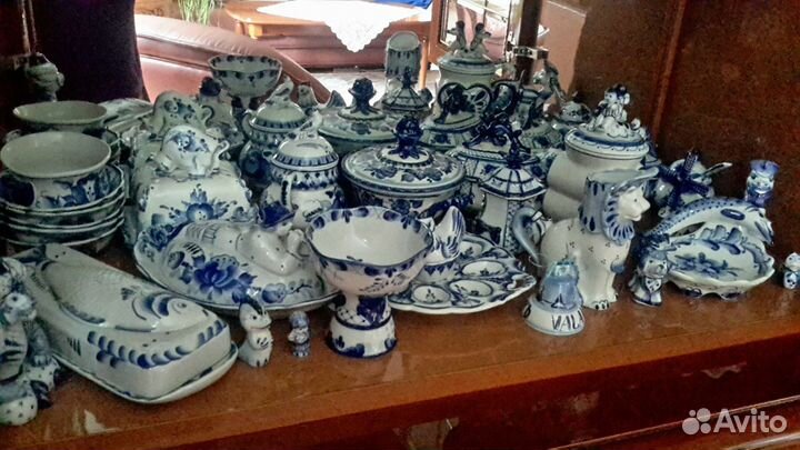 Набор посуды гжель СССР