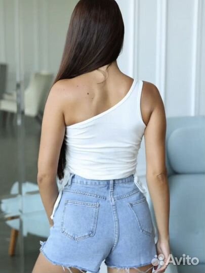 Юбка -шорты джинсовая женская 46 размер