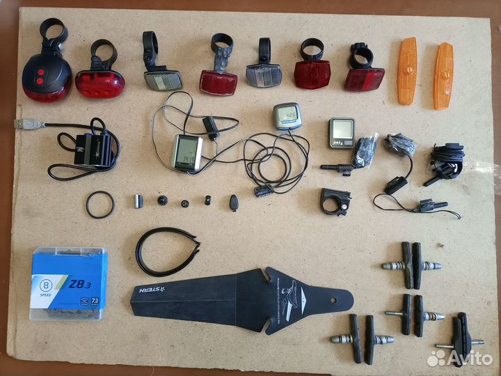 Фары, велокомпьютеры, грипсы для велосипедов
