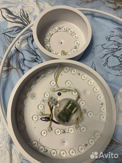 Люстра потолочная светодиодная круглая с пультом