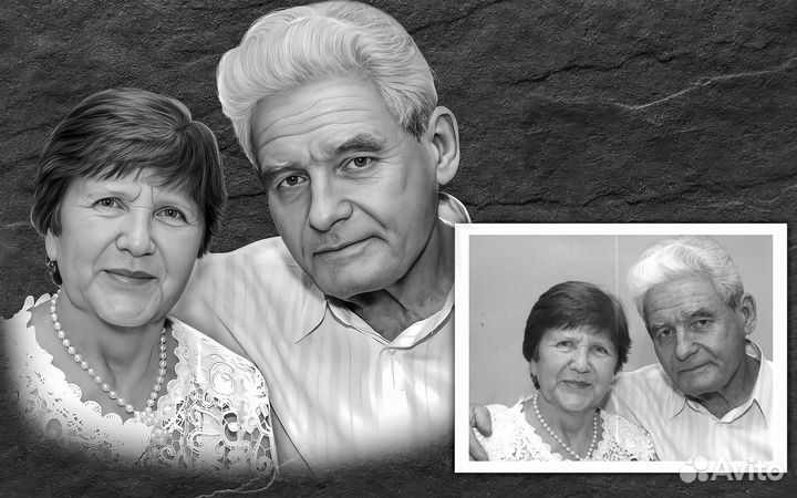 Ретушь фото на памятник