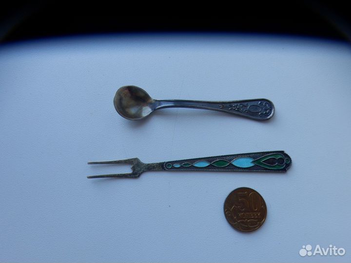 Антикварная посуда Эмаль Клейма