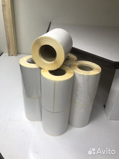 Термоэтикетки 100х150 эко 300шт/рулон все размеры