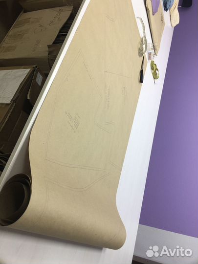 Печать лекал, выкроек, раскладок