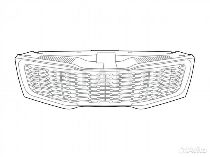 Решетка радиатора на Kia Rio