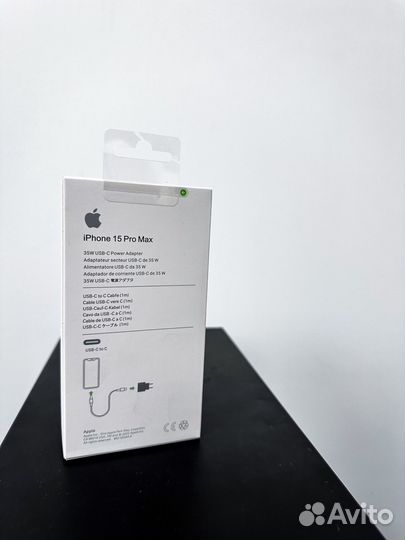 Быстрая зарядка на iPhone 15 USB-C to USB-C