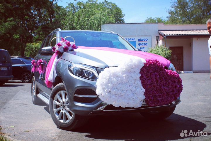Свадебное украшение машин
