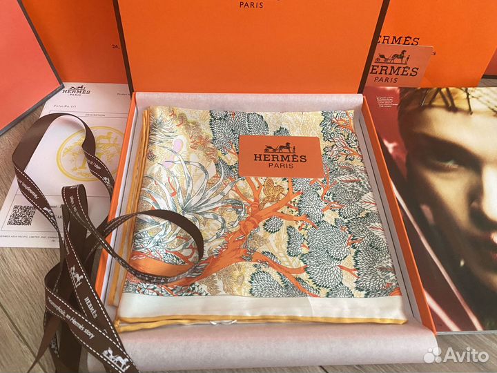 Шелковый платок Эрмес/Hermes