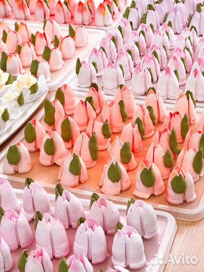 Тюльпаны из зефира