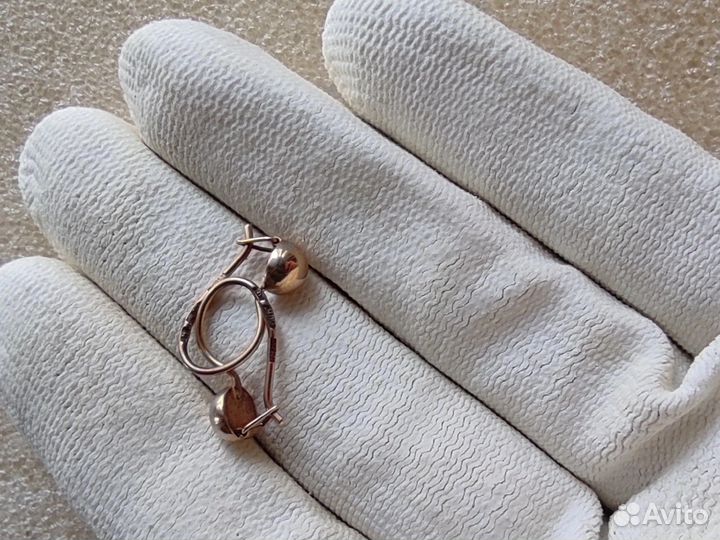 Продаются золотые серьги, 583пр.СССР