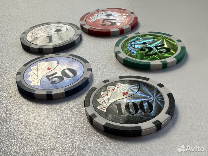 Фишки для покера с номиналом