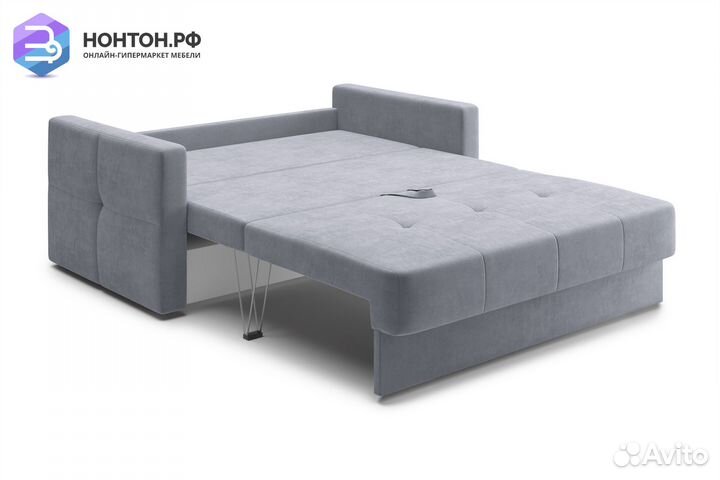 Диван шагающая еврокнижка Вита серый