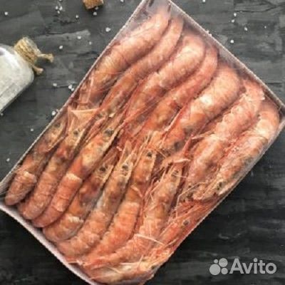 2 кг, Креветка гигантская Лангустин L-1с головой