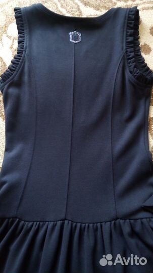 Школьный сарафан синий 146