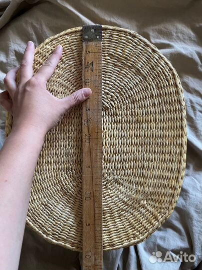 Плетёная корзина люлька колыбель для кукол