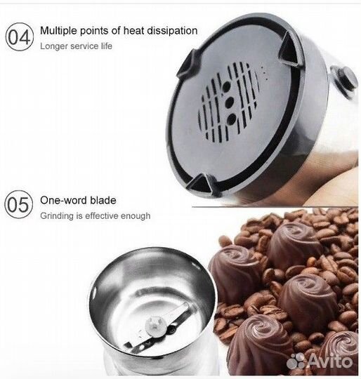 Кофемолка 150 ватт. Объём 300 мл. Измельчитель