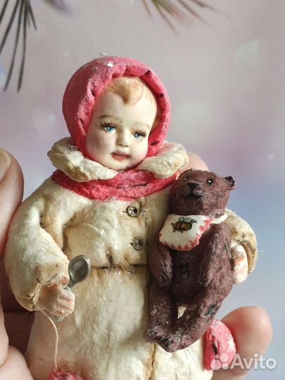 Ватные елочные игрушки новые