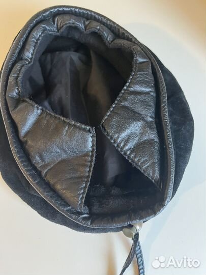 Берет женский натуральная кожа