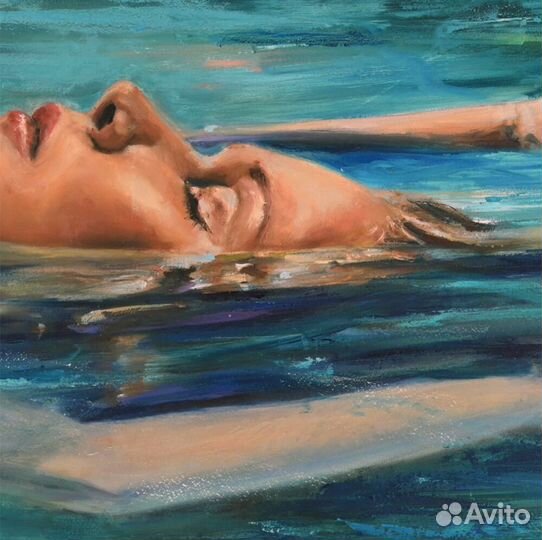 Картина маслом Девушка в воде