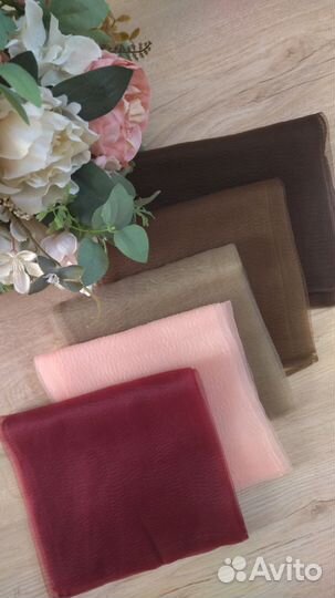 Газовые косынки, шарфики, невидимки