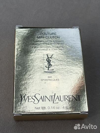 Yves saint laurent тени couture mini clutch