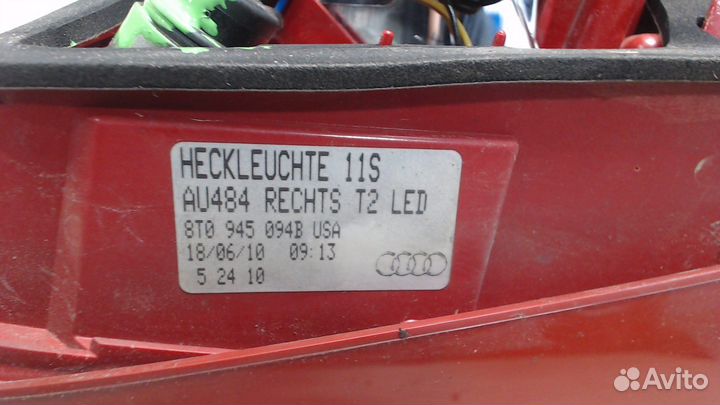 Фонарь крышки багажника Audi A5, 2011