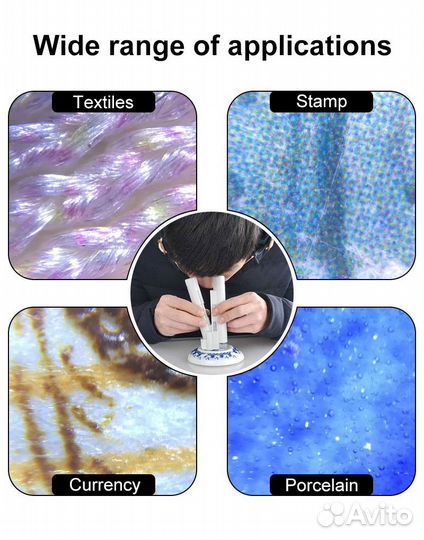 Портативный микроскоп 40X 80X 100X мини 10085-1