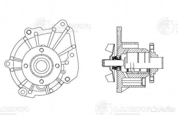 Помпа на Toyota Land Cruiser Prado Hilux