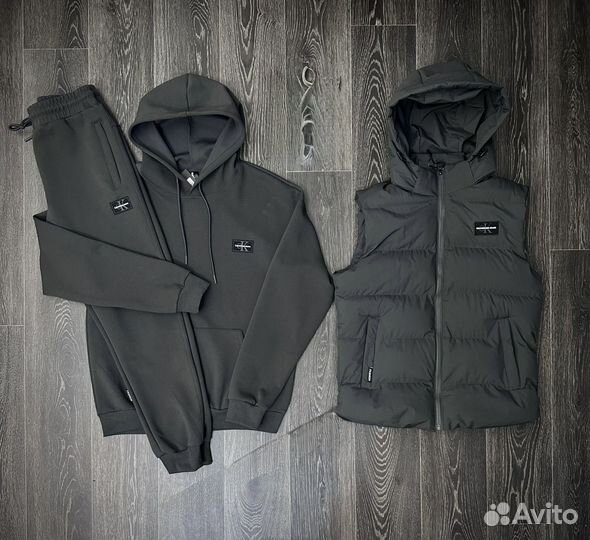 Спортивный костюм calvin klein мужской тройка