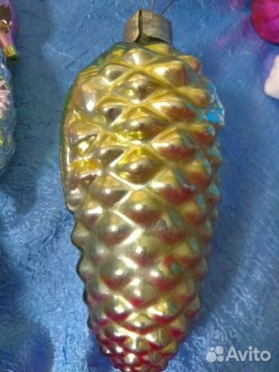 Игрушка елочная советская 16 см коллекционная