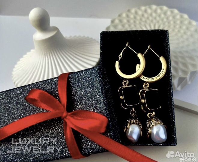 Alexander mcqueen серьги