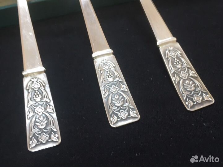 Редкий Набор Серебряных чайных ложек СССР 875 проб