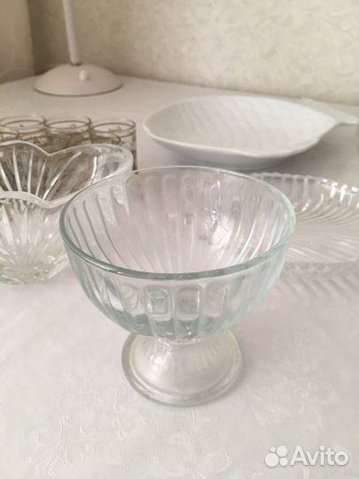 Посуда хрусталь салатницы, чайный сервиз